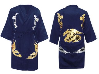 Custom  Boxer Robe : KNFIR-201-Navy