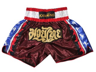 Kanong Kickboxing Shorts : KNS-149-Maroon