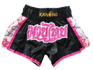 Kanong Kickboxing Shorts : KNS-501-Black