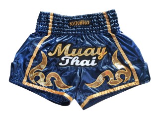 Kanong Retro Kickboxing Shorts : KNSRTO-232-Navy