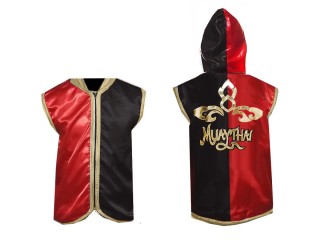 Personalised Boxing Jacket : Red-Black Lai Thai