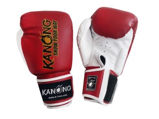 Kanong Boxing Gloves : Red and White
