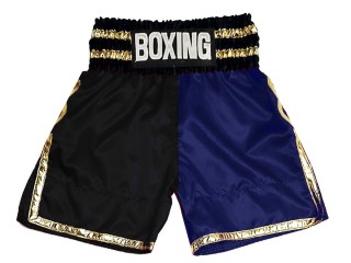 Custom made Boxing Shorts outfit : KNBSH-039-Black-Navy Custom made Boxing Shorts outfit : KNBSH-039-Black-Navy