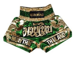 Kanong Kick boxing Shorts : KNS-136-Green
