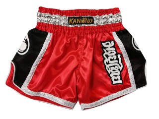 Kanong Womens Retro Boxing Shorts : KNSRTO-208-Red Kanong Womens Retro Boxing Shorts : KNSRTO-208-Red