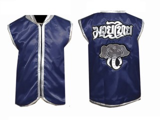 Custom men's Boxing Jacket : Navy Elephant