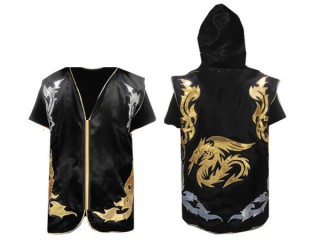 Custom  Boxing Hoodies / Walk in Jacket : Black Dragon