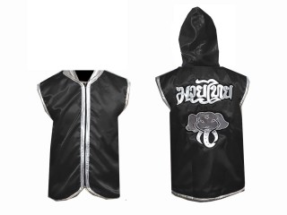 Personalised Boxing Hoodies jacket : Black Elephant