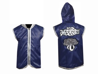 Personalised Boxing Hoodies jacket : Navy Elephant
