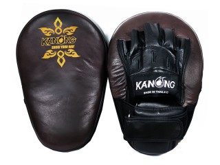 Kanong Real leather Long Punch Pads for Boxing : Brown and Black