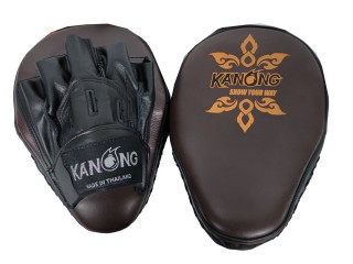 Kanong Real leather Punch Pads for Boxing : Brown and Black