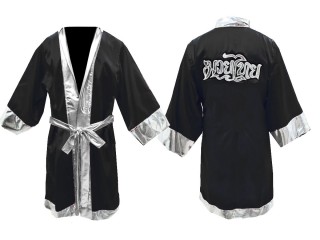 Kanong Customize Boxing Robe black : KNFIR-125-Black