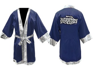 Kanong Personalised Boxing Robe outfit : KNFIR-125-Navy