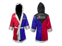 Kanong Personalised Boxing Gown : Black/Blue/Red